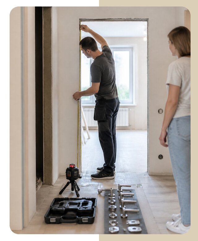 Замер межкомнатных дверей в Вологде по цене от 719 р. | ДвериЛегко-Вгд