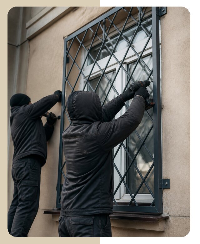 Установка антивандальных решеток на окна в Вологде